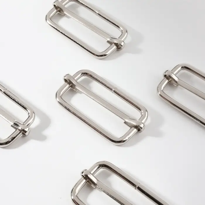 Пряжка регулирующая, вн. ширина=32 мм, s=3 мм, 5 шт., цвет серебряный