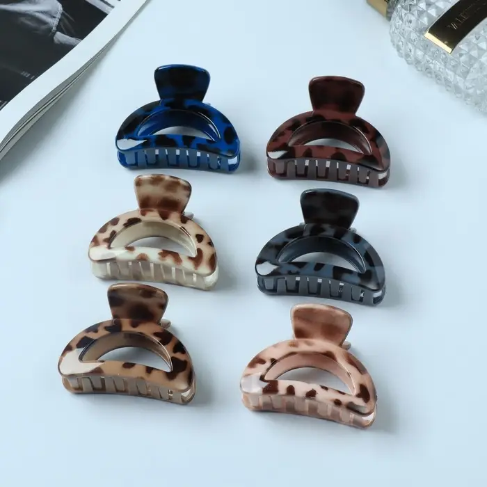 Крабик для волос «Виола», пятна, 6 см, МИКС Крабик для волос «Виола», пятна, 6 см, МИКС