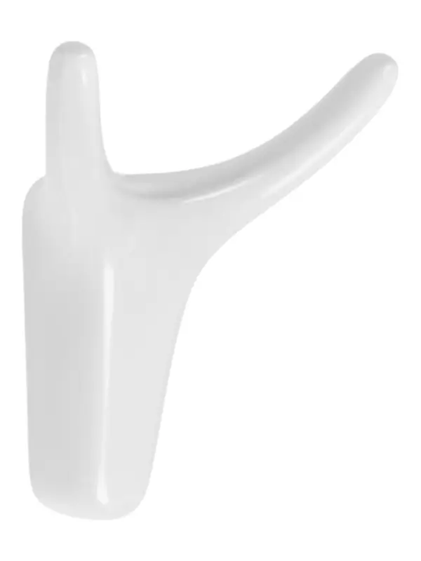 Крючок мебельный CAPPIO OX, двухрожковый, цвет белый