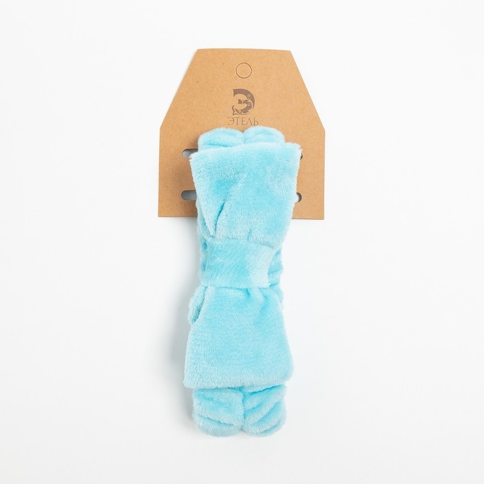 Повязка на голову Этель, цвет голубой, 100% п/э Повязка на голову Этель, цвет голубой, 100% п/э