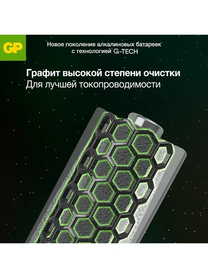 Батарейка алкалиновая GP Super, AA, LR6-12BL, 1.5 В, блистер, 10+2 шт.