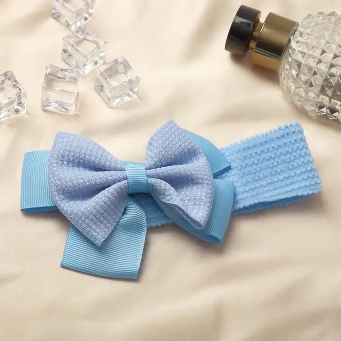 Повязка для волос Повязка для волос "Выбражулька" голубой, 16х3 см