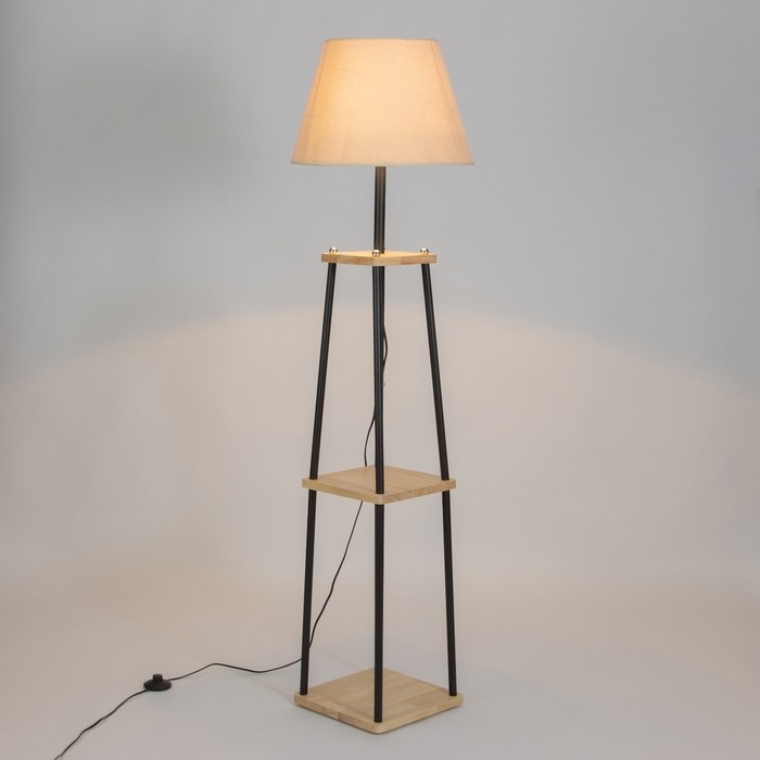 Торшер напольный с полочками "Минимализм" Е27 40W 45х45х154,5 см