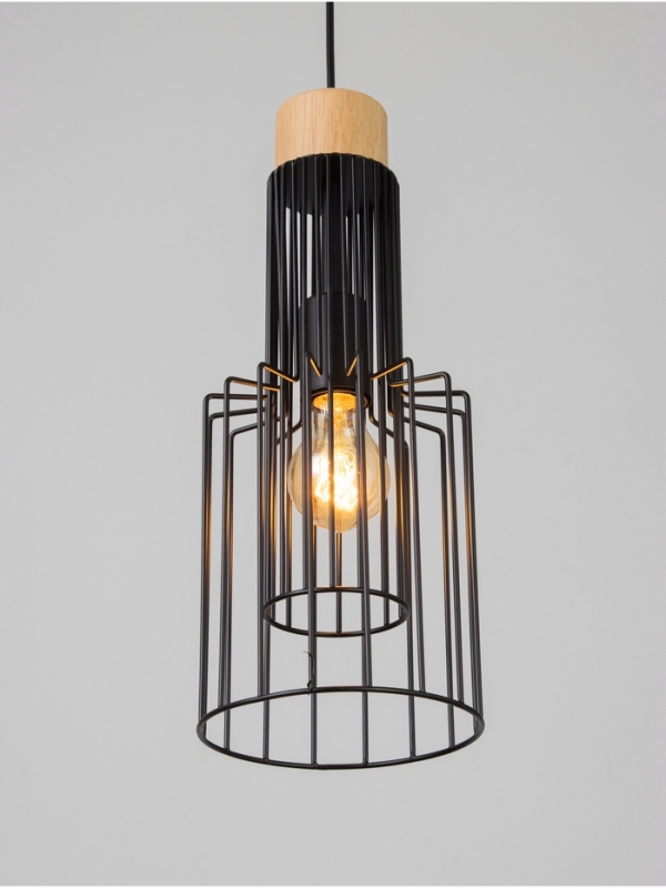 Светильник Светильник "Крит" 1х40Вт Е27 черный/коричневый 16х16х40,5(140)см