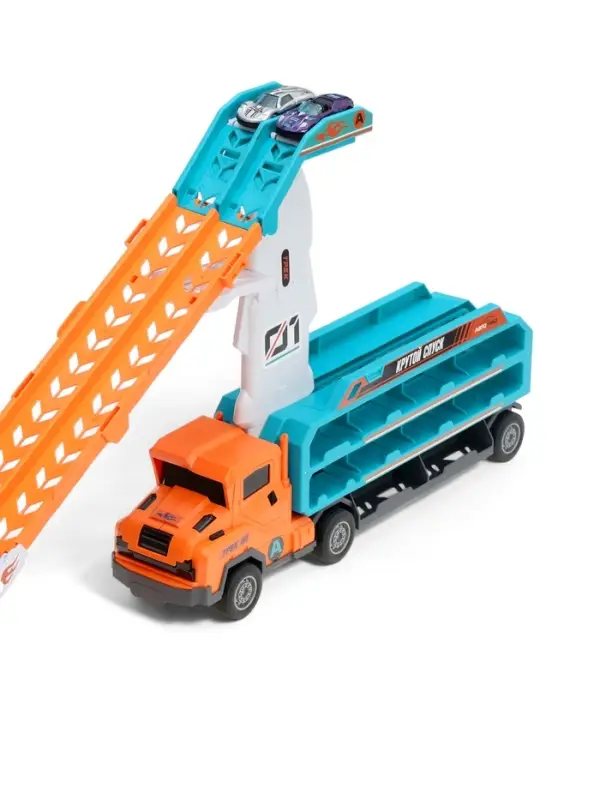 Автоград Автовоз с большой горкой и 10 машинками Автоград Автовоз с большой горкой и 10 машинками