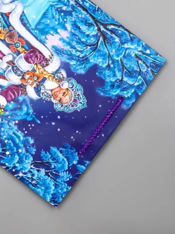 Пакет подарочный новогодний ламинированный, «Снегурочка» , 26×12×32 см Пакет подарочный новогодний ламинированный, «Снегурочка» , 26×12×32 см