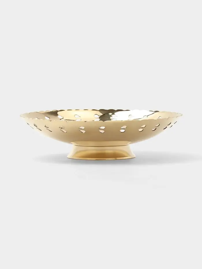Блюдо сервировочное &laquo;Жар-Птица&raquo;, 19.5&times;19.5&times;5.5 см, латунь с перламутром