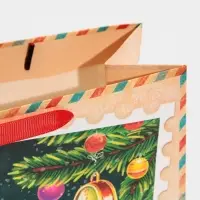 Пакет подарочный новогодний ламинированный &laquo;Зимний вечер&raquo;, MS 18 х 23 х 10 см