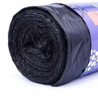 Мешки для мусора 180 л, ПВД, 20 мкм, 10 шт. в рулоне, чёрные