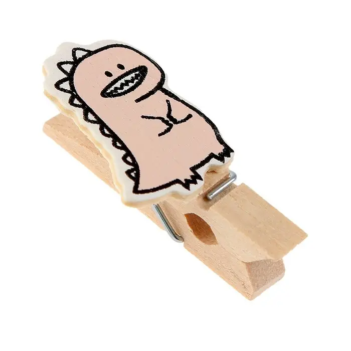 Прищепки декоративные с верёвкой для подвеса «Дракоши» набор 10 шт., 1,5 × 12 × 14 см