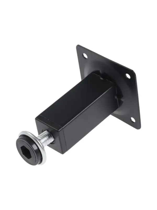 Опора квадратная OKV001BL ТУНДРА, d=25&times;25 мм, H=80 мм, чёрная
