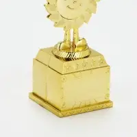 Статуэтка наградная &laquo;Солнышко&raquo;, пластиковая, 12.5 см, цвет золотой