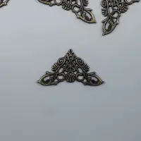 Уголок декоративный "Королевский" набор 10 шт 3,5х3,5 см