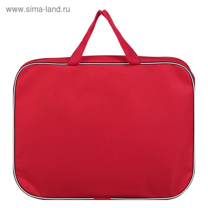 Папка с ручками текстильная, А4, 330 х 260 х 70 мм, Calligrata, «Снова в школу»