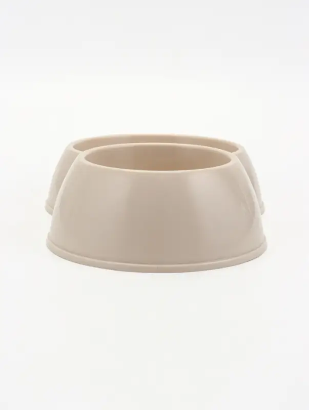 Миска двойная для животных ALTA, 630/430 мл, цвет МИКС