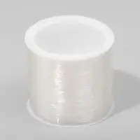 Нить силиконовая (резинка) d=0.5 мм, L=100 м, прозрачная