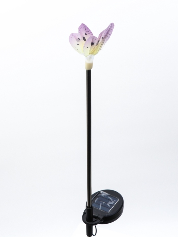 Штекер с подсветкой "Бабочка Клео" фиолетовая, 8х70см