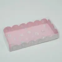 Коробка для печенья, кондитерская упаковка с пластиковой крышкой, «Приятных моментов», 21 х 10.5 х 3 см