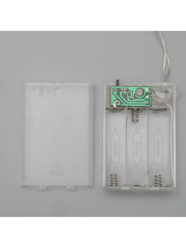 Гирлянда &laquo;Нить&raquo; 4 м, IP20, прозрачная нить, 40 LED, 2 режима, батарейки AAх3 (нет в комплекте), свечение аквамарин