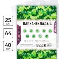 Файл - вкладыш Calligrata, А4, 40 мкм, глянцевый, вертикальный, 25 штук
