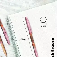 Набор шариковых ручек ErichKrause, 4 штуки, R=301 Stick Prima Cat, узел 0.7 мм, синий