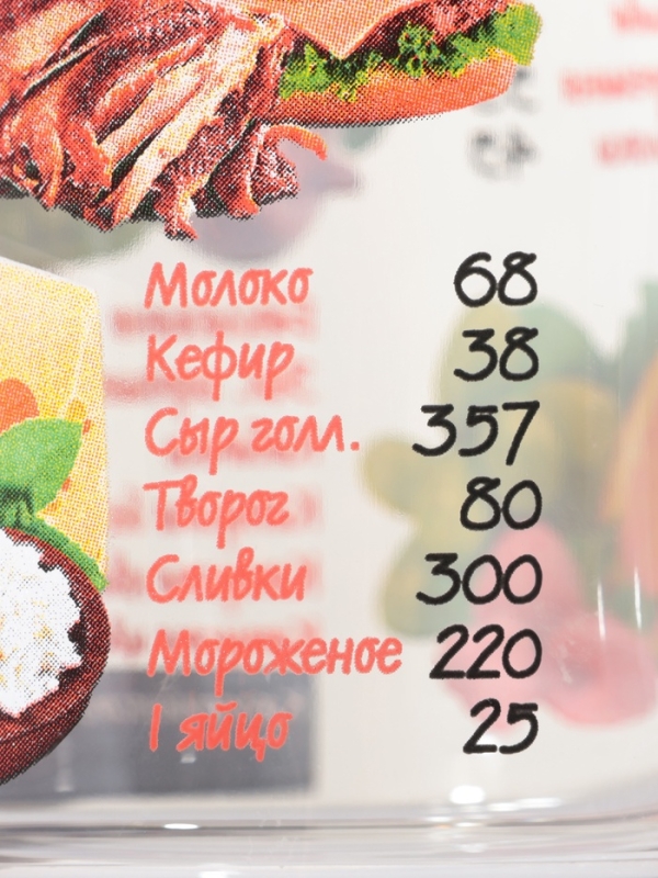 Кружка 300 мл "Таблица калорий"