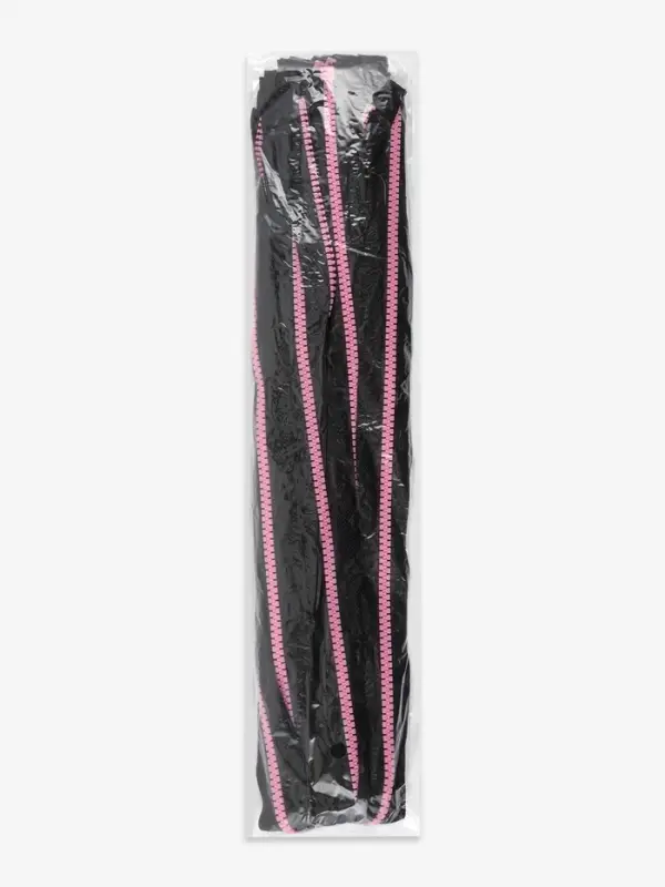 Молния &laquo;Трактор&raquo;, №5, разъёмная, замок автомат, 80 см, чёрная, розовая