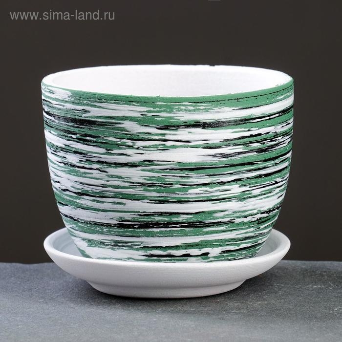 Горшок цветочный ТЕХНО зеленый 0,6 л Горшок цветочный ТЕХНО зеленый 0,6 л