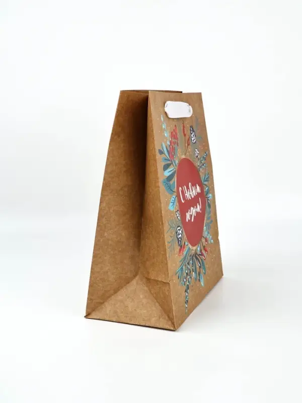 Набор пакетов крафтовых &laquo;Новогоднее поздравление&raquo;