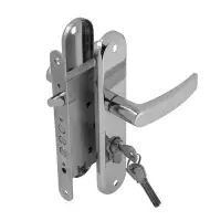 Замок врезной LOCKLAND RD005, с ручкой, B/S 55 мм, 4 ключа, цвет хром Замок врезной LOCKLAND RD005, с ручкой, B/S 55 мм, 4 ключа, цвет хром