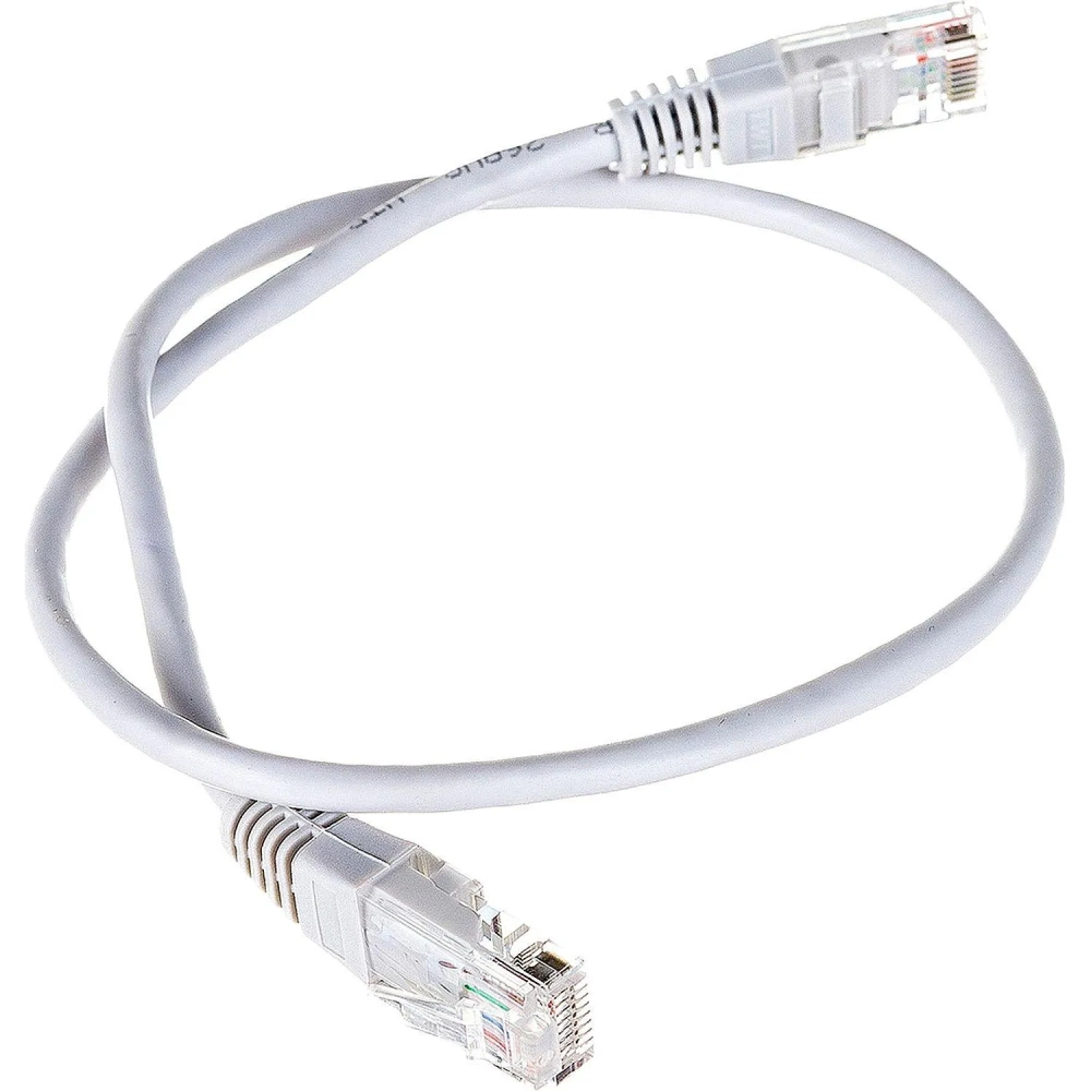 Патч-корд TWT TWT-45-45-0.5-GY UTP кат.5e, 0.5 м, серый