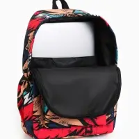 Рюкзак школьный &laquo;Абстракция&raquo; с карманами, 30&times;13&times;42 см, красный