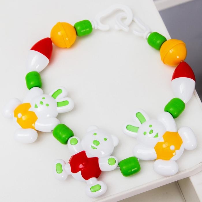 Растяжка на коляску/кроватку «Веселые друзья», цвет МИКС, р-р 44-72, Аэлита Растяжка на коляску/кроватку «Веселые друзья», цвет МИКС, р-р 44-72, Аэлита