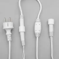 Гирлянда &laquo;Бахрома&raquo; 3&times;0.6 м, IP44, УМС, белая нить, 160 LED, свечение мульти, 220 В