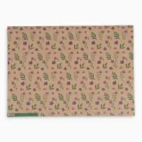 Бумага упаковочная крафт &laquo;Сиреневые цветы&raquo;, 50&times;70 см