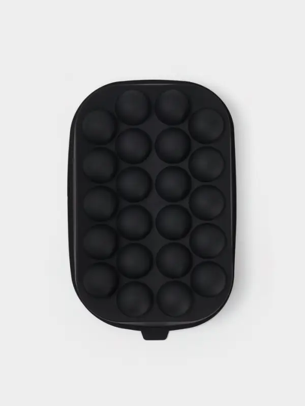 Форма для льда &laquo;Шарики&raquo;, 22 ячейки, 21&times;14&times;3.5 см, силикон, чёрная