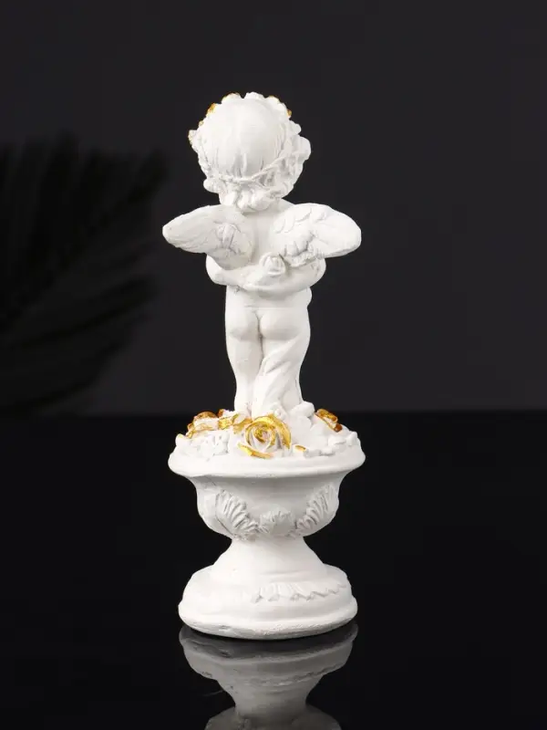 Набор фигура и подставка "Ангел и сердце" 12х20х10 см