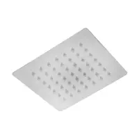 Лейка стационарная ZEIN Z015, квадратная, 15&times;15 см, 1 режим, полированная нерж. сталь