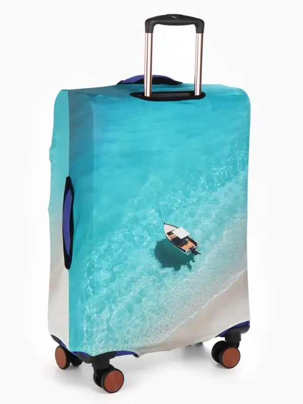 Чехол для чемодана &laquo;Море&raquo;, 28", разноцветный