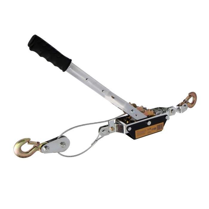 Лебедка рычажная ТУНДРА, двойное храповое колесо, тяга 2 т (подъем 0.8 т), трос 3 метра Лебедка рычажная ТУНДРА, двойное храповое колесо, тяга 2 т (подъем 0.8 т), трос 3 метра