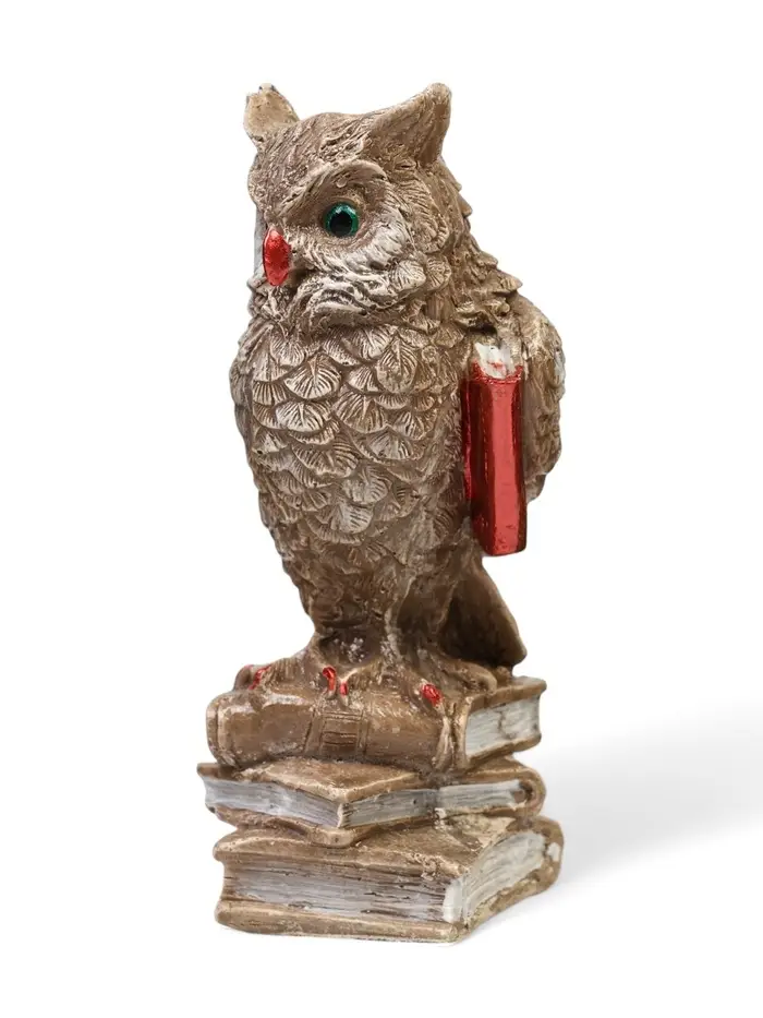 Фигурка гипс &laquo;Сова на книгах&raquo; коричневая, 14&times;6&times;6 см