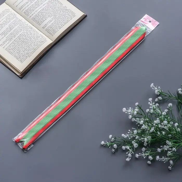 Бант - бабочка №3, красно - зелёный Бант - бабочка №3, красно - зелёный