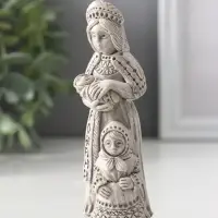 Фигура славянская богиня «Рожана» 11.5×4×4 см, серая