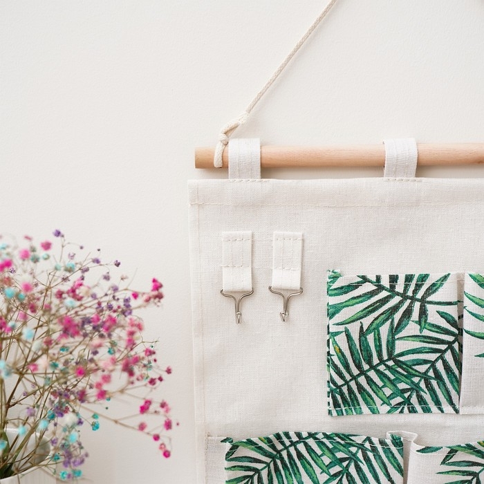 Органайзер подвесной с карманами Доляна «Тропики», 4 отделения, 30×34 см Органайзер подвесной с карманами Доляна «Тропики», 4 отделения, 30×34 см