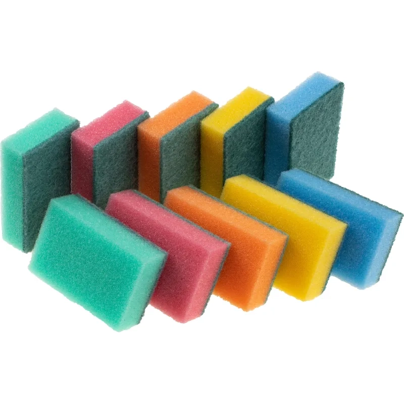 Губки для мытья посуды Премиум (10 шт/уп) 110x80x30мм