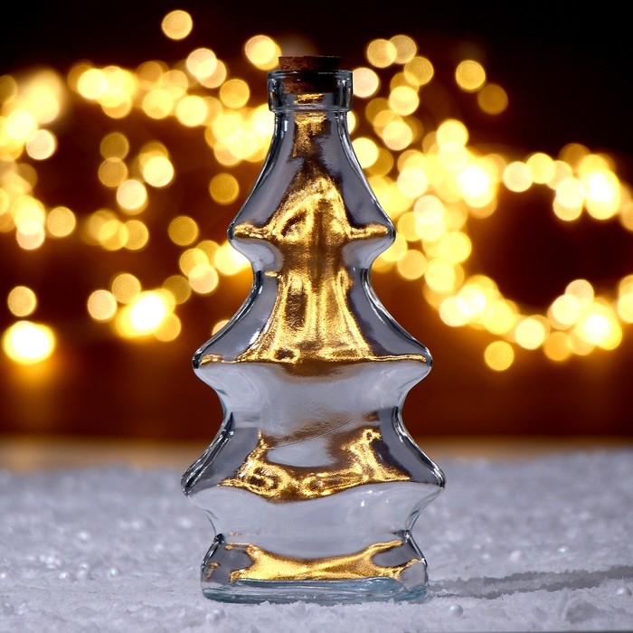 Основа для творчества и декорирования - бутылочка с крышкой «Елочка макси»