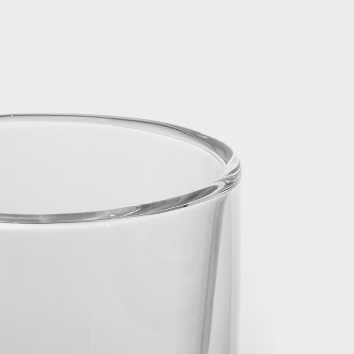 Стакан стеклянный с двойными стенками Magistro «Поль. Дуо», 400 мл, 8,5×15 см Стакан стеклянный с двойными стенками Magistro «Поль. Дуо», 400 мл, 8,5×15 см