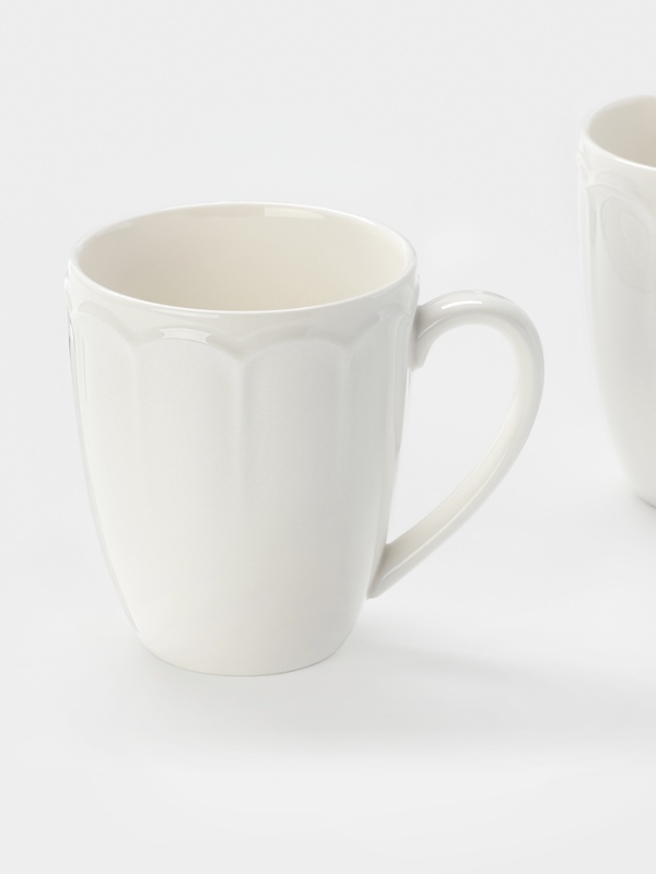Набор кружек WY Renessans, 400 мл, набор 2 шт., фарфор, белый Набор кружек WY Renessans, 400 мл, набор 2 шт., фарфор, белый