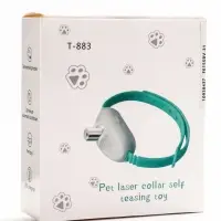 Ошейник-лазер для кошек, USB, зелёный