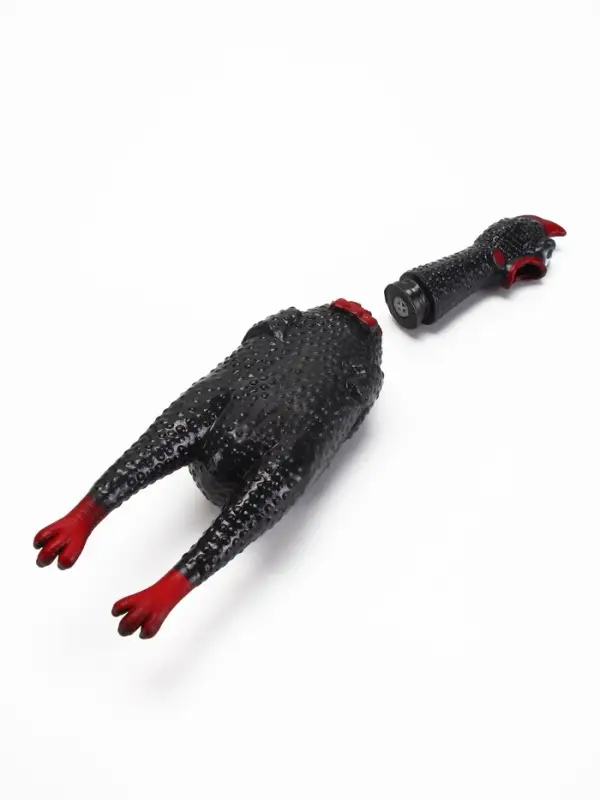 Игрушка для собак &laquo;Задумчивая курица&raquo;, 28 см, пищащая, цвет МИКС